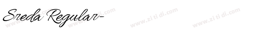 Sreda Regular字体转换 Sreda Regular字体转换